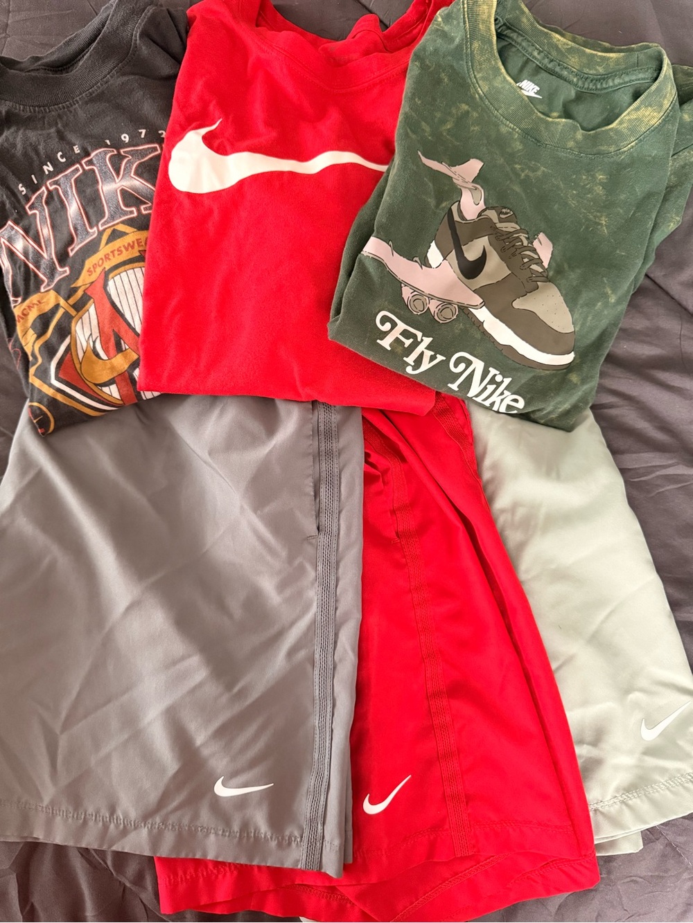 Nike Dri-FIT Shorts & T-Shirt Set Bundle – 3 Sets – Youth Large/Medium